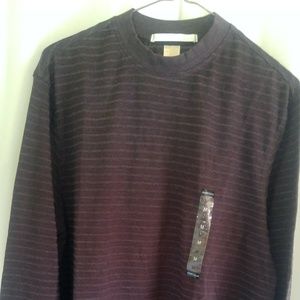 Perry Ellis Rib Knit Crew Neck Pullover